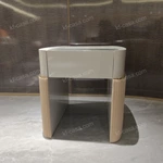 Luxury Cream Leather 1~4 Seater Sofa with Hand-Tufted Detailing, Marble Accents & Gold Stainless Steel Base